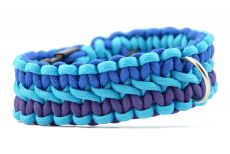 Hundehalsband Extrabreit Neontürkis Purple Blau