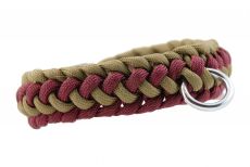 Hundehalsband Halbrund Olivgrn Burgundy